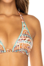 ALMERIA - Triangle Halter Top & Seamless Full Ruched Back Bottom • Multicolor
