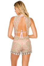 GITANA - Deep Vneck Romper • Multicolor