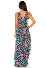 CORDOBA - V Neck Long Dress • Multicolor