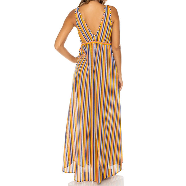 PLAZA ESPAÑA - V Neck Long Dress