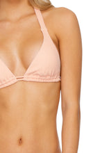 JAGGED BOMBSHELL - Triangle Halter Top & Full Bottom • Peachin