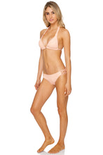 JAGGED BOMBSHELL - Triangle Halter Top & Full Bottom • Peachin