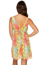 SMOKE SHOW - V Neck Short Dress • Multicolor