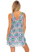 ANGEL FACE - Ruffle V Neck Short Dress • Multicolor