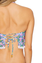 ANGEL FACE - Lace Trim Bandeau Crop Top & Lo Rise Seamless Skimpy Bottom • Multicolor