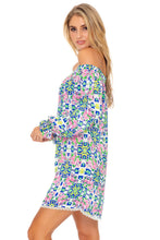 ANGEL FACE - Cuff Bell Sleeve Dress • Multicolor