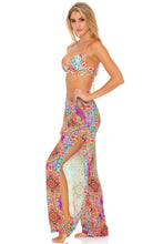 RAYANDO EL SOL - Underwire Top & Split Side Wide Leg Pant • Multicolor