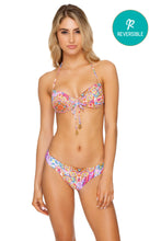 RAYANDO EL SOL - Bandeau Top & Seamless Full Ruched Back Bottom • Multicolor