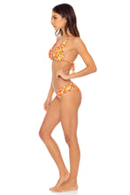 DESERT ANGEL - Triangle Halter Top & Seamless Full Ruched Back Bottom • Buttercream