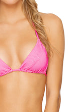 LULI BABE IN MIAMI - Triangle Top & Tab Side High Leg  Bottom • Barbie Pink