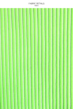 LULI BABE IN MIAMI - Triangle Halter Top & Full Bottom • Neon Lime