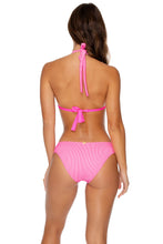 LULI BABE IN MIAMI - Triangle Halter Top & Full Bottom • Barbie Pink