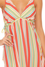 PLAY TIME - V Neck Short Dress • Multi White