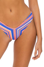 PLAY TIME - Tank Bralette & Tab Side High Leg Bottom • Multi Royal