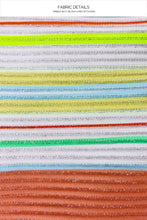 PLAY TIME - Tank Bralette & High Leg Banded Waist Bottom • Multi White