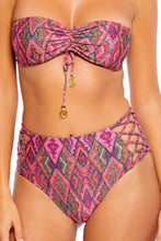 VAMOS A CABOS - Bandeau Top & High Rise Full Bottom • Multicolor Runway