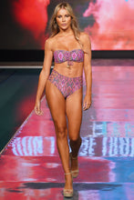 VAMOS A CABOS - Bandeau Top & High Rise Full Bottom • Multicolor Runway