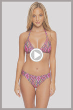 VAMOS A CABOS - Triangle Halter Top & Full Bottom • Multicolor