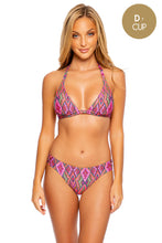 VAMOS A CABOS - Triangle Halter Top & Full Bottom • Multicolor