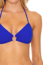 LAST FLING - Ring Drawstring Halter Bandeau & High Leg Banded Waist Bottom • Something Blue