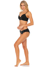 BACHELORETTE AND HER BABES - Underwire Top & Ruffle Full Seamless Bottom • Bash Black