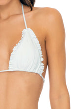 BACHELORETTE AND HER BABES - Triangle Top & Wavy Ruched Back Tie Side Bottom • Bride White