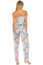 CARIBBEAN KISSES - Strapless Ruffle Jumpsuit • Multicolor