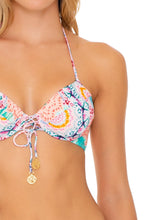 CARIBBEAN KISSES - Scrunch Cup Underwire Top & Banded Moderate Bottom • Multicolor