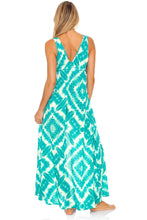 MERMAID WISHES - V Neck Long Dress • Multicolor