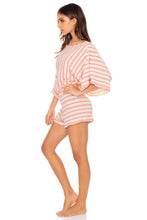 CHAMPAGNE POP - Open Shoulder Romper • Rose