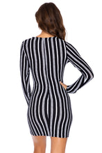 CHAMPAGNE POP - Deep V Laced Up Short Dress • Brut Black