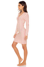 CHAMPAGNE POP - Deep V Laced Up Short Dress • Rose