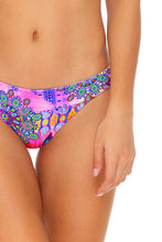 PINK LAGOON - Cross Back Bustier Top & Banded Full Bottom • Multicolor