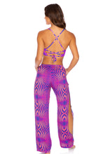 PUERTO AVENTURA - Underwire Top & Split Side Wide Leg Pant • Multicolor