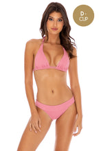 RIVER DANCE - Triangle Halter Top & Banded Full Bottom • Blush