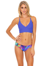 ISLA HOLBOX - Cross Back Bustier Top & Seamless Full Ruched Back Bottom • Multicolor