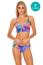 ISLA HOLBOX - Cross Back Bustier Top & Seamless Full Ruched Back Bottom • Multicolor