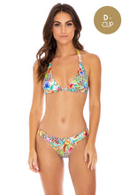 LULI'S JUNGLE - Triangle Halter Top & Banded Full Bottom • Multicolor