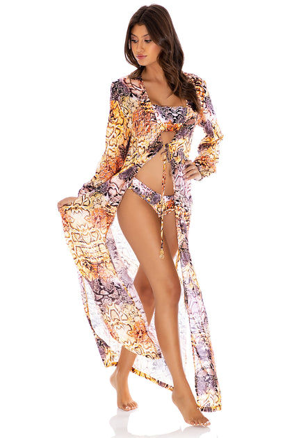 SKINS - Long Tunic • Natural Snake