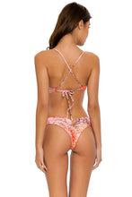 SKINS - Bralette Top & Wavy Ruched Back  Bottom • Coral Snake