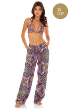 TIKI BABE - Triangle Halter Top & Split Side Wide Leg Pant • Multicolor