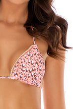 BABY JUNGLE - Triangle Top & Wavy Ruched Back Tie Side Bottom • Multicolor