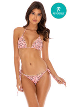 BABY JUNGLE - Triangle Top & Wavy Ruched Back Tie Side Bottom • Multicolor