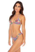 LULI TRIBE - Triangle Top & Wavy Ruched Back  Bottom • Multicolor