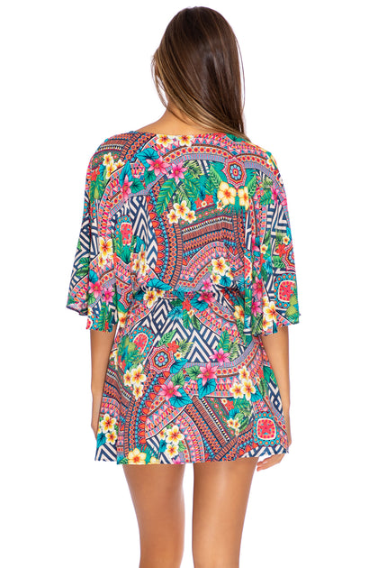 LULI TRIBE - Laced Up Short Dress • Multicolor Runway