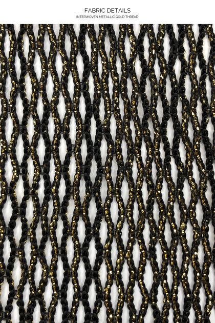 SIREN DREAM - Long Caftan • Black Gold