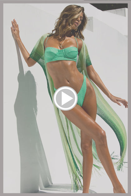 STARLIGHT - Square Neck Balconette Top & High Leg Brazilian Bottom • Mint Digital Presentation