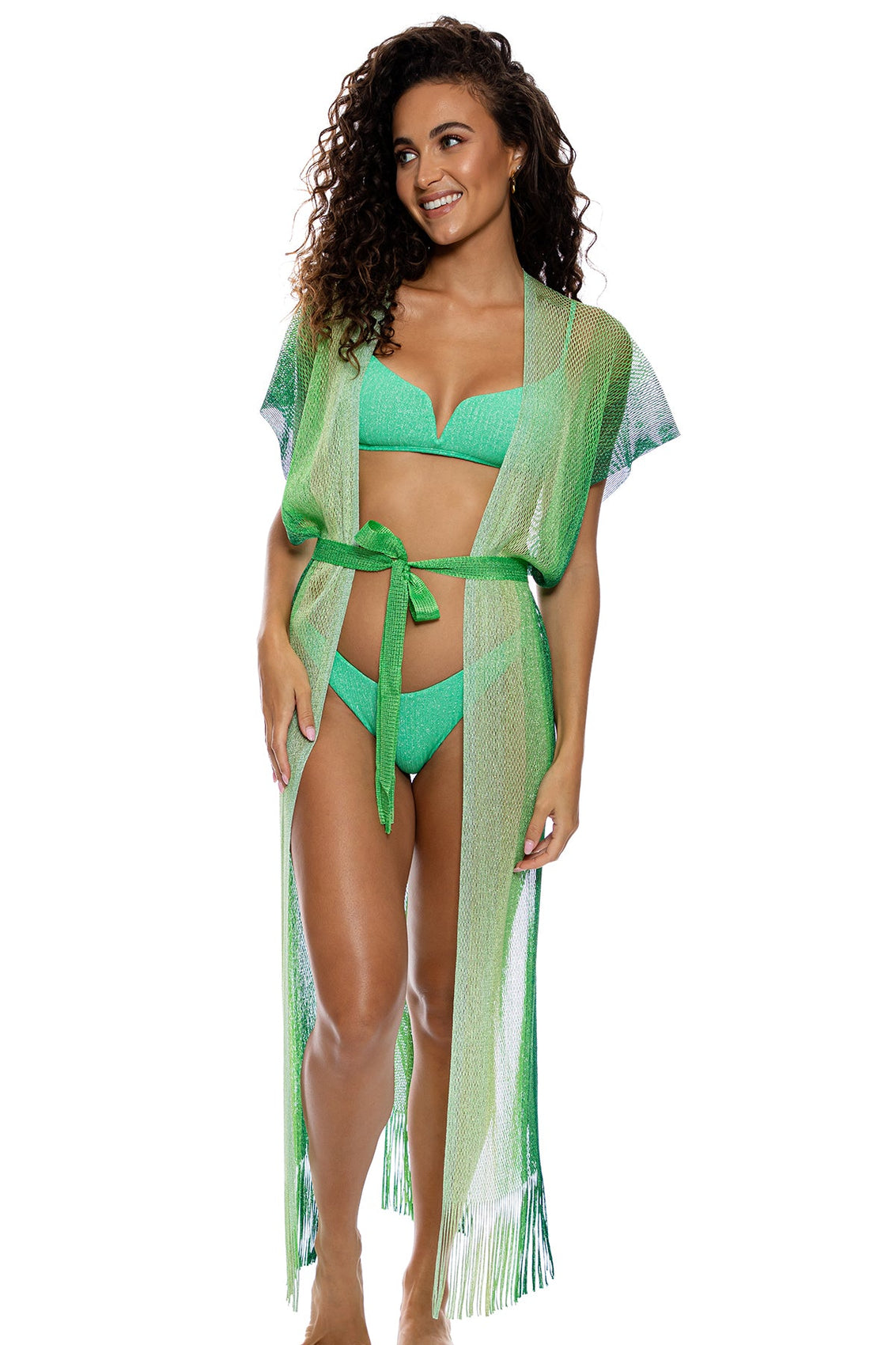 PALM QUEEN - Long Caftan • Lush Green