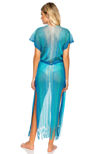 ATLANTIS QUEEN - Long Caftan • Sapphire