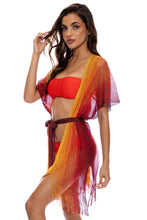 SUNSHINE ADDICT - Short Caftan • Sunset